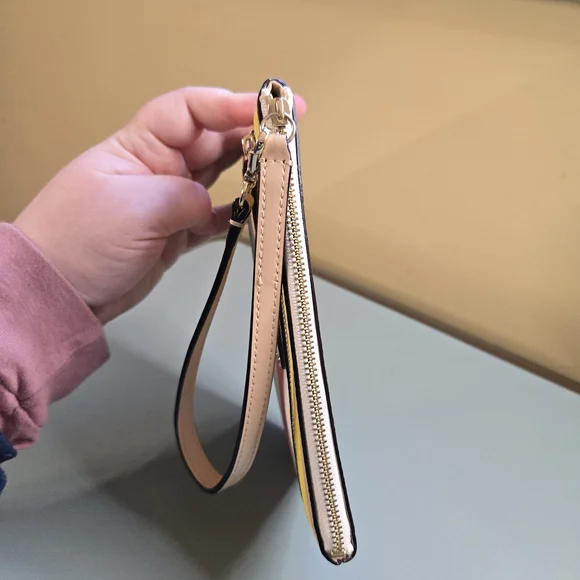 KATE SPADE Grove Street Multicolor Striped Double Zip Wristlet - Picture 7 of 9